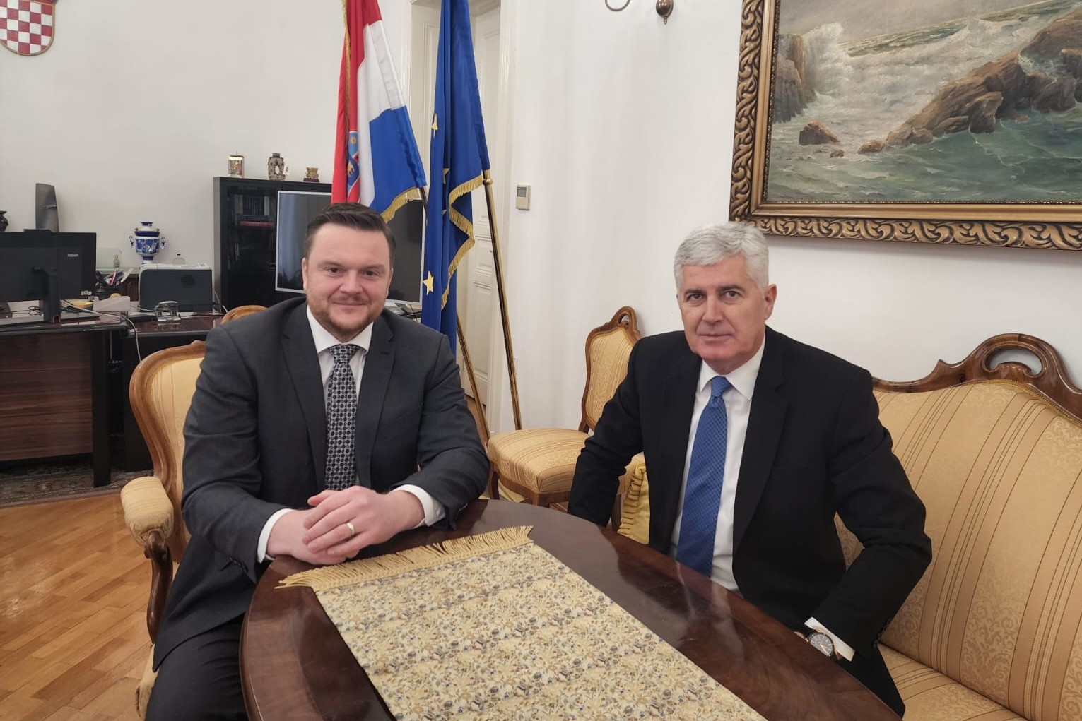 Deputy Speaker of the House of Peoples of the PA B&H, Dr. Dragan Čović, spoke in Zagreb with the Minister of Finance in the Government of the Republic of Croatia